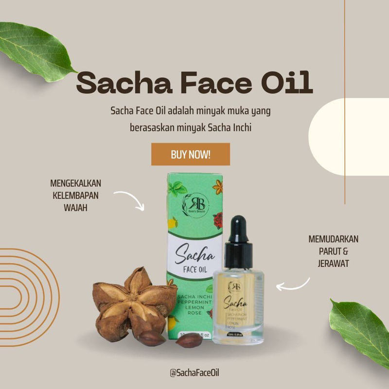 sacha face oil ( sesuai untuk parut ) Shopee Malaysia