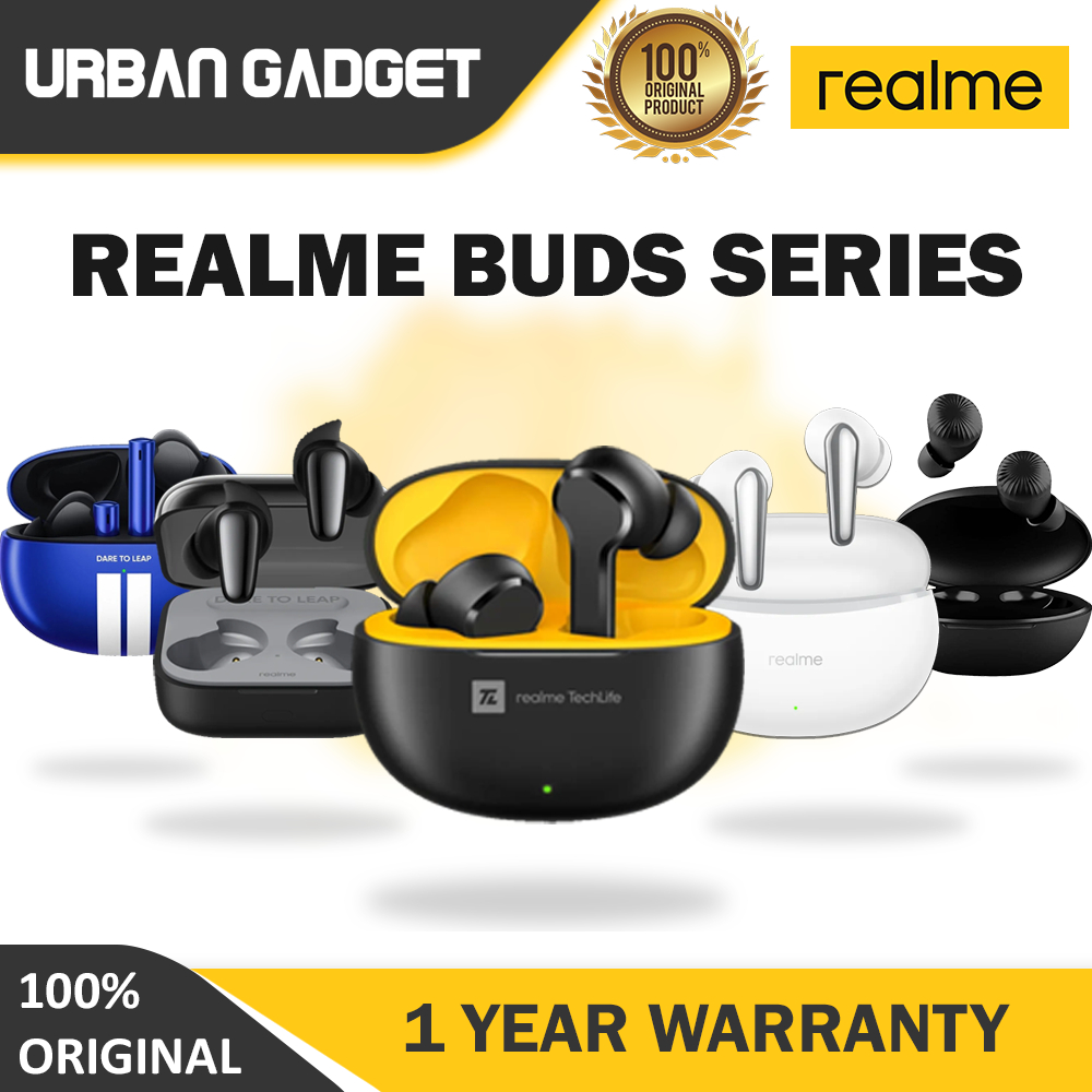 [100% ORIGINAL] REALME BUDS T100 AIR 3 AIR 3 NEO 3S - EARBUDS WIRELESS ...