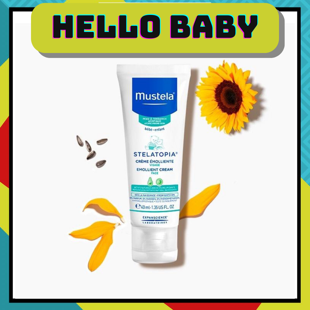 MUSTELA Stelatopia Emollient Face Cream for Extremely Dry Skin (40ML