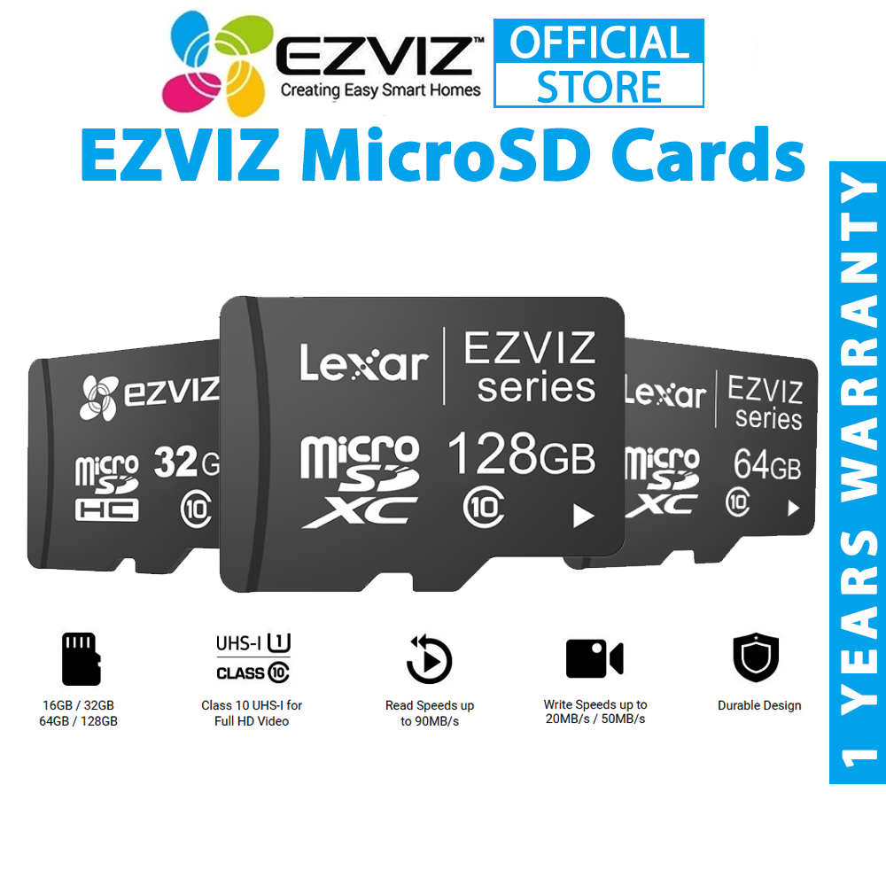 EZVIZ MicroSD Cards Memory Card Sandisk Class 10 Ultra Extreme Ultra A1