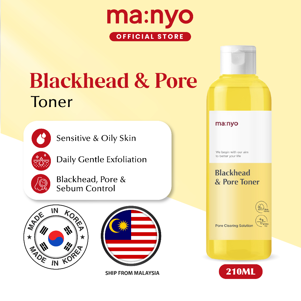 MANYO Blackhead & Pore Toner (210ml) Blackhead Remover Face Toner Muka ...