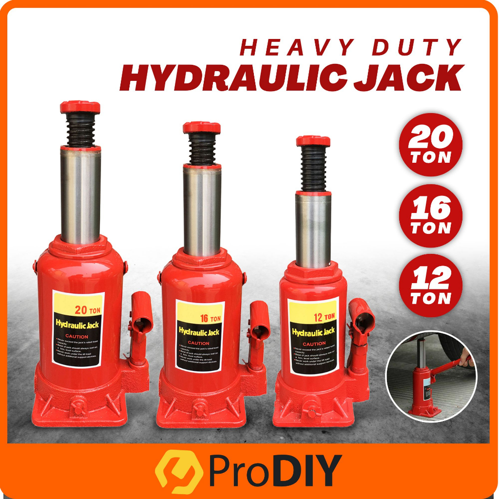12 / 16 / 20 Ton Hydraulic Jack Heavy Duty Car Vehicle Van Minivan