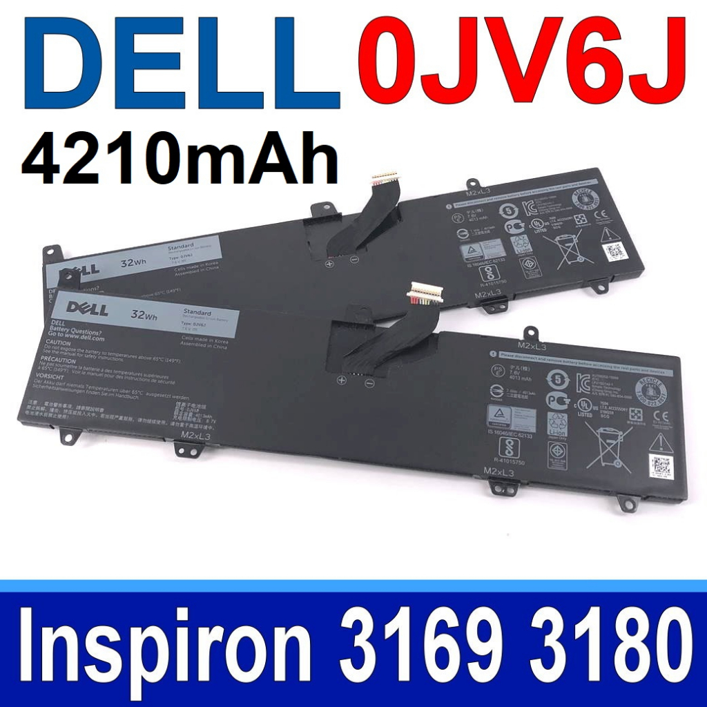 DELL 0JV6J Inspiron 11 3162 3164 3168 3169 3180 3185 3179