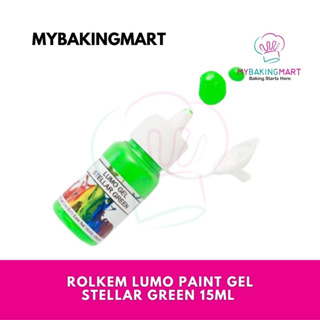 Rolkem STELLAR GREEN LUMO Gel glow in the Dark Food Coloring 