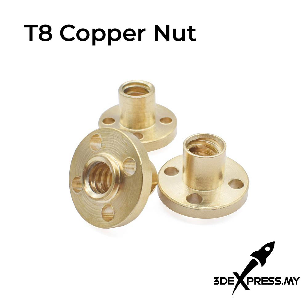 Lead Screw Nut T8 pitch 2mm for Lead 2/4/8mm screw stepper motor rail screw - 1 pcs
