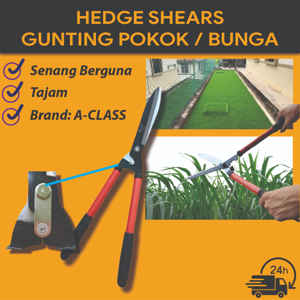 GUNTING BESAR POKOK BUNGA / Hedge Shear Grass Cutter / Trimmer Hedge ...