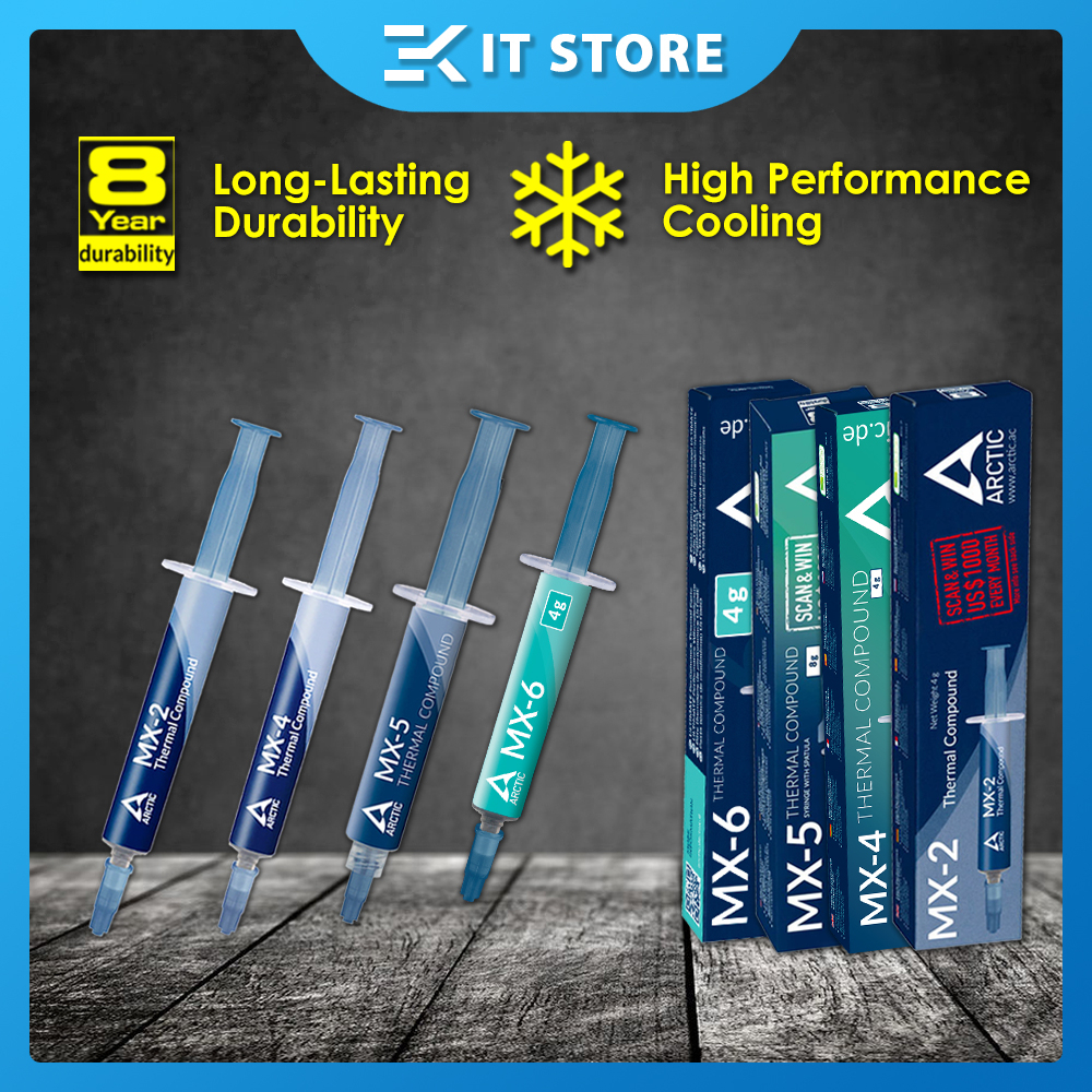 Arctic MX-6 Thermal Compound (8g) – 2023 Edition, High Performance For CPU/GPU, Xbox, PS