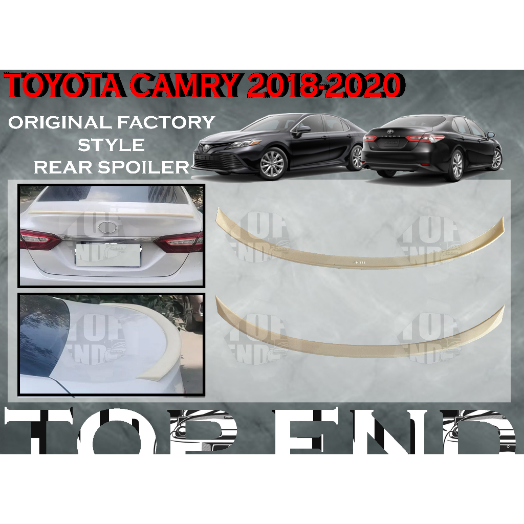TOYOTA CAMRY ORIGINAL FACTORY STYLE REAR SPOILER MATERIAL ABS REAR ...