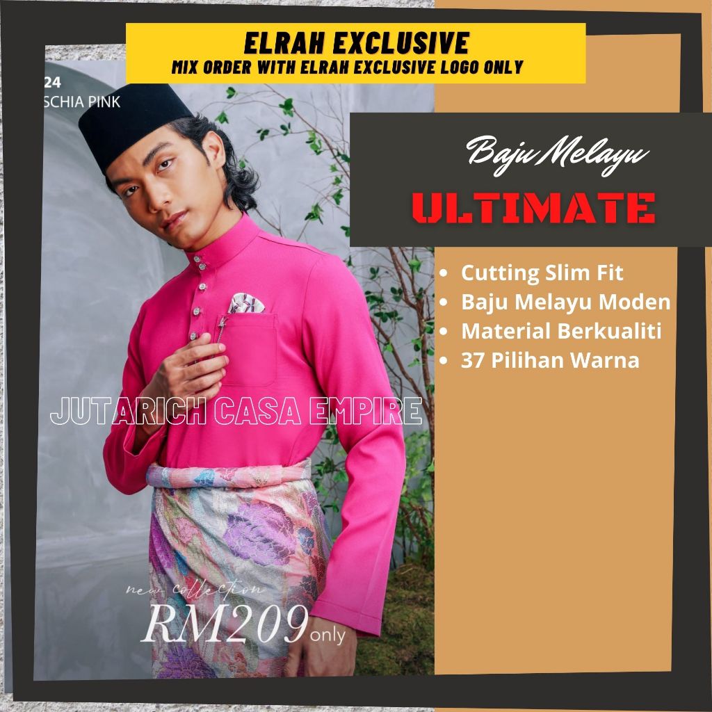 Baju Melayu Ultimate (Soft Pink) – ELRAH EXCLUSIVE