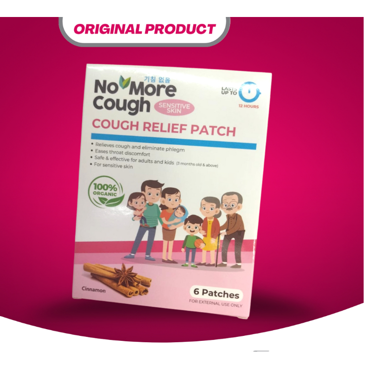 [READY STOCK!] NO MORE COUGH SENSITIVE PELEKAT BATUK VIRAL COUGH PATCH ...