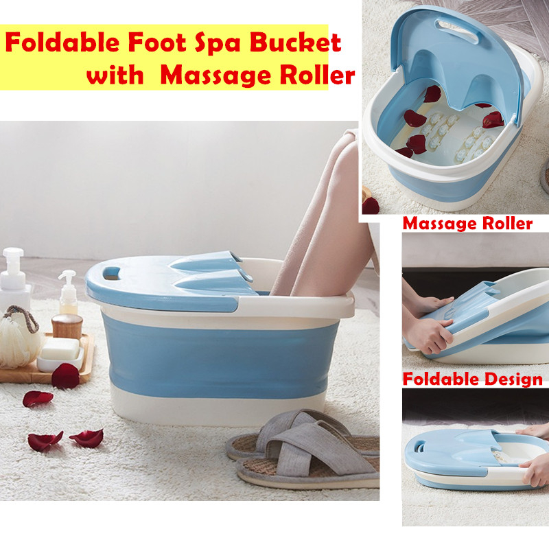 7981 Foldable Foot Bath Foot Spa Soak Massage Bucket for Home Travel