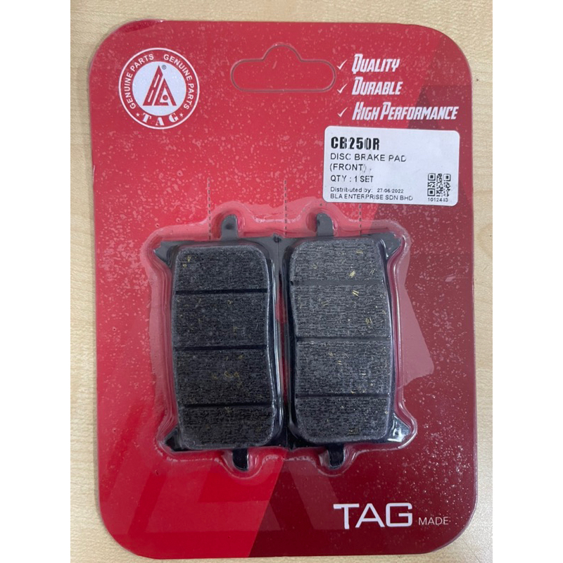 HONDA CB250R FRONT BRAKE DISC BARKE PAD -TAG PRODUCT | Shopee Malaysia