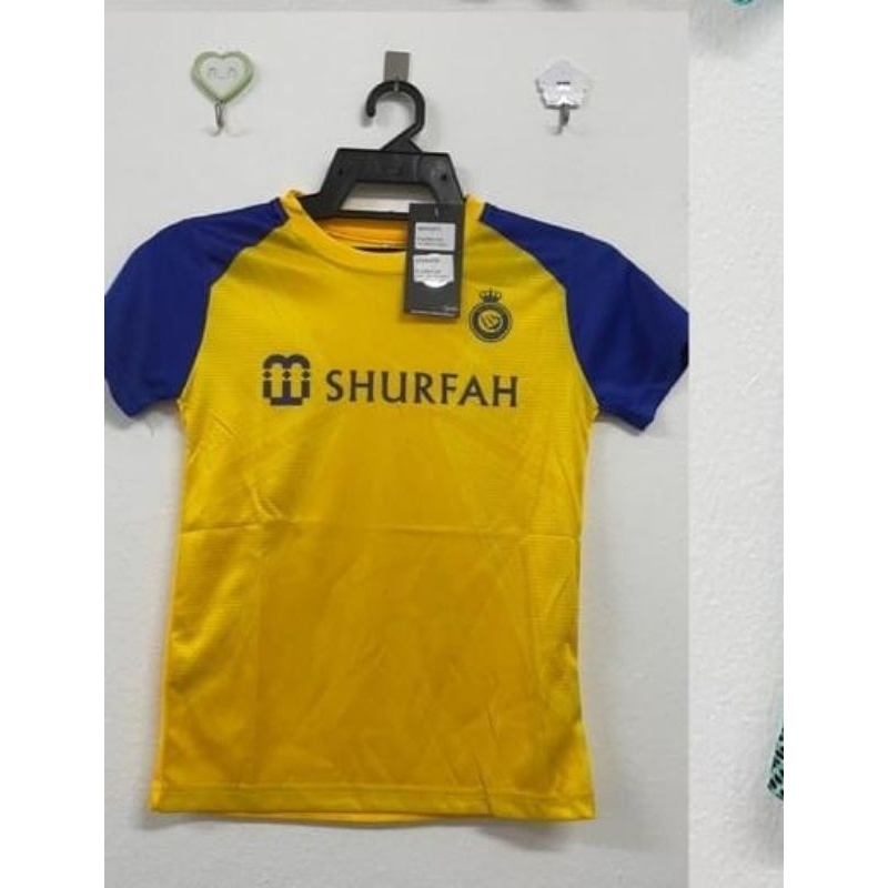 AL Nassr kid /Budak Home Football Jersey 1 yr old - 9 yr old Budak Baju ...