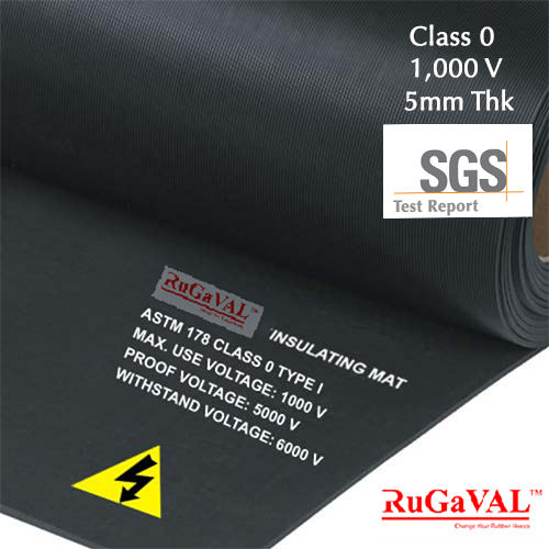 Electrical Safety Insulating Rubber Mats, 3-6mm X 1mtr X 1mtr L ...