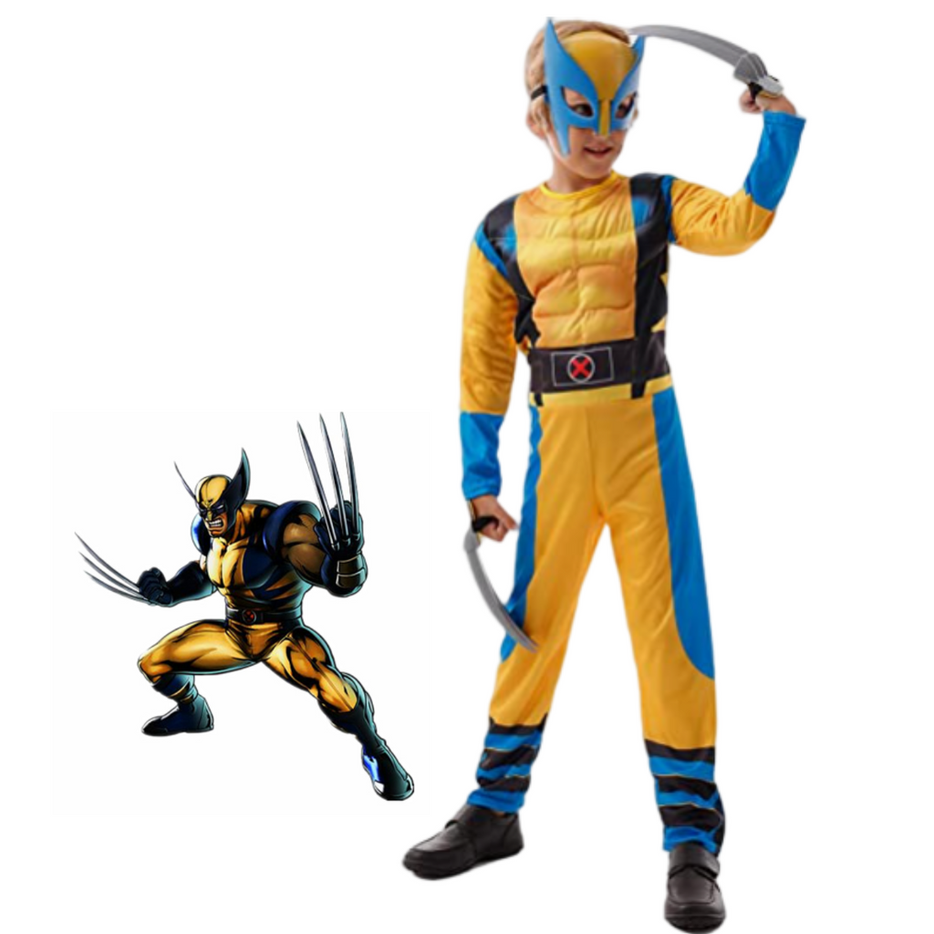 💥Malaysia Ready Stock💥Boy Wolverine Cosplay Costume Movie X-Men