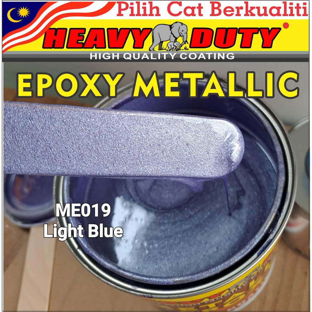 ME019 LIGHT BLUE ( Metallic Epoxy Paint ) 1L METALLIC EPOXY FLOOR PAINT