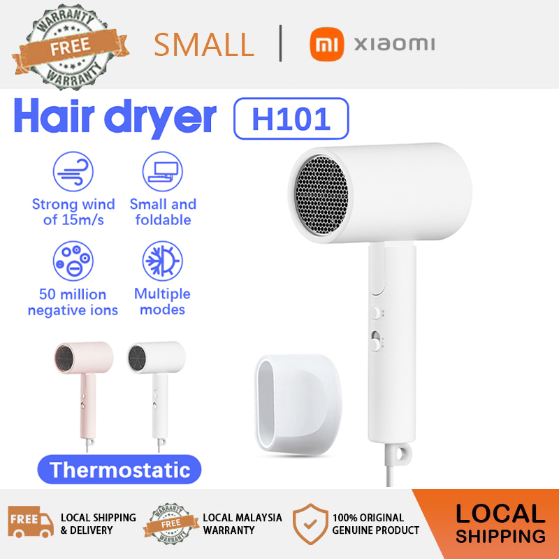 Xiaomi Mijia Ionic Hair Dryer H101 (1600W) Foldable Design Mi Negative ...