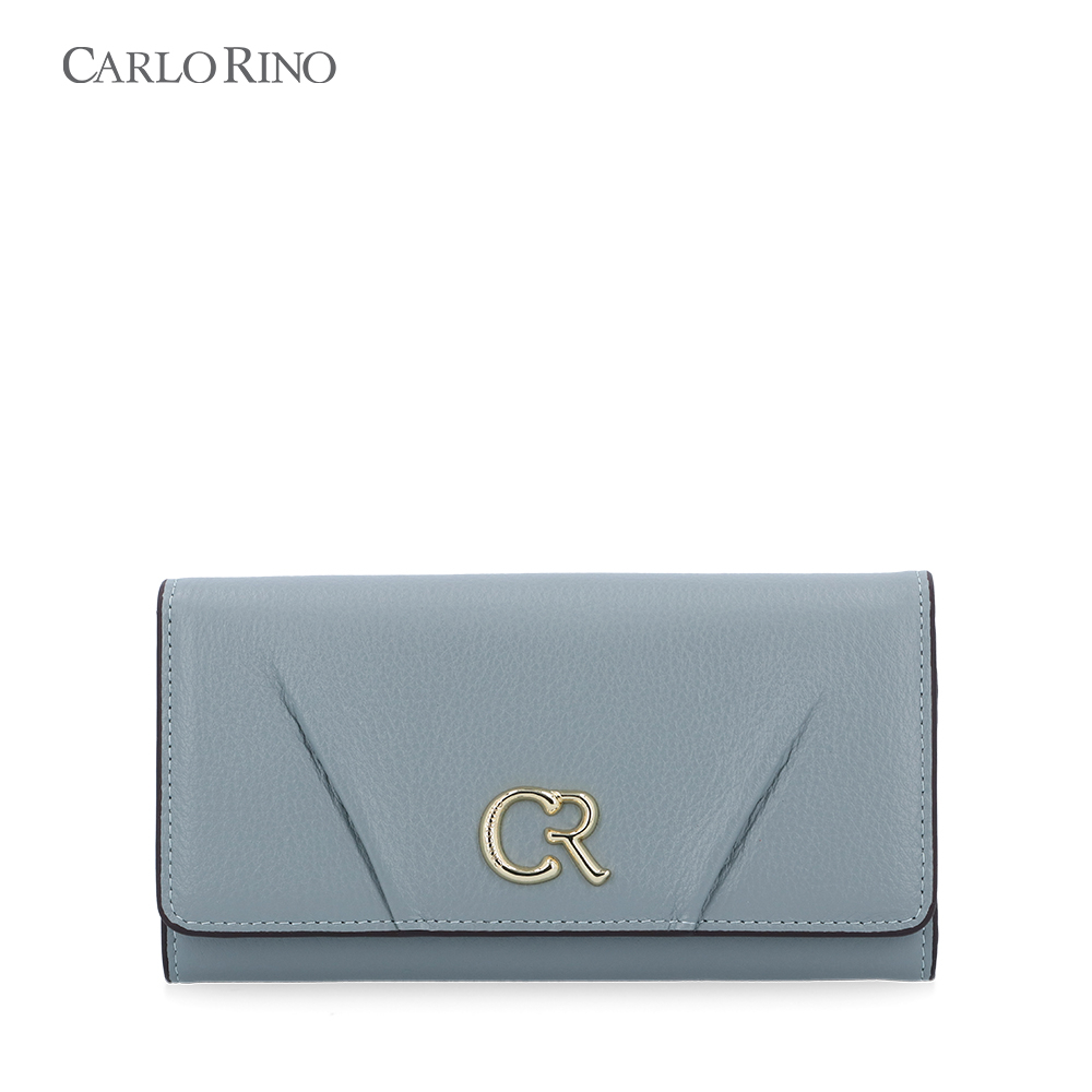 Carlo Rino Light Blue Therapeutic Leather 2-Fold Wallet | Shopee Malaysia