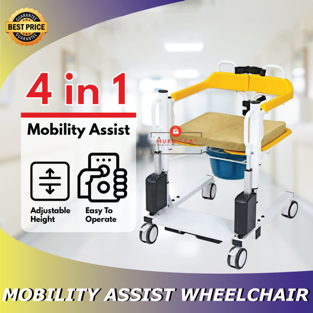 Transfer chair Hydraulic Elderly Toilet Multi Functional Rehab Chair