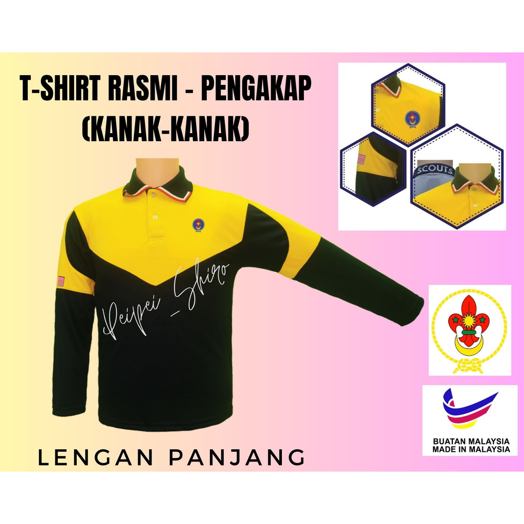 T-SHIRT PENGAKAP KANAK-KANAK LENGAN PANJANG ORIGINAL | Shopee Malaysia