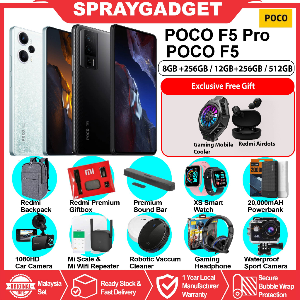 Poco F5 5G / F5 Pro 5G (1Year Warranty By Xiaomi Malaysia)