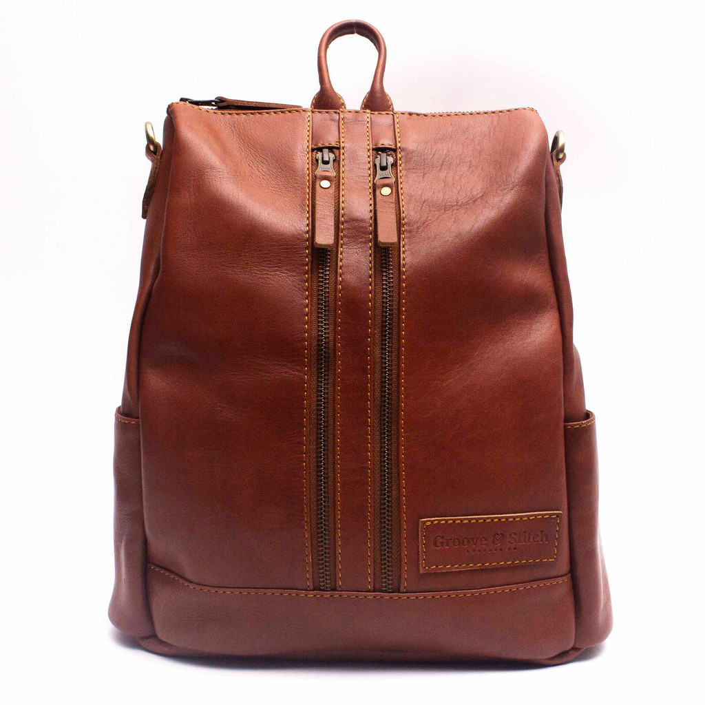 EMMA Full-Grain Cowhide Leather Backpack cum Sling Bag | Shopee Malaysia