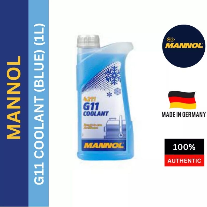 2023 MANNOL CAR COOLANT MN ANTIFREEZE G11 (BLUE) 1 Liter X 1PC Ready