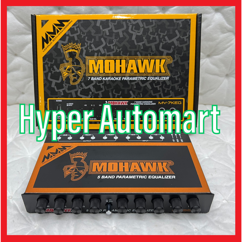 Mohawk Car MY Series 5 Band Preamp Control Parametric Equalizer With