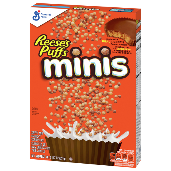 Reese's Puffs Cereal (326g) / Reese's Puffs Cluster Crunch (337g ...