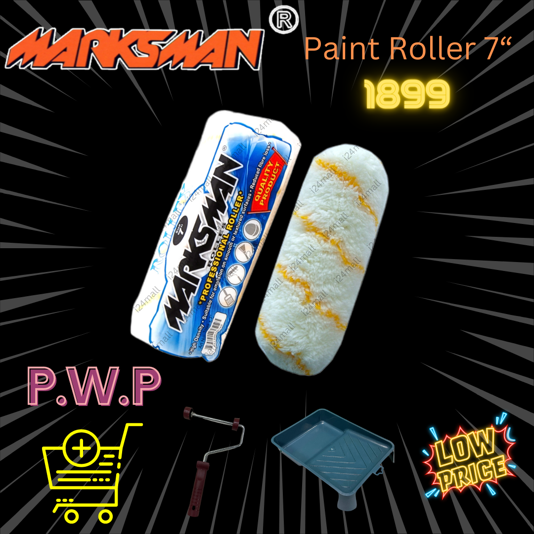 7" Yellow Line Paint Roller Refill Wall Painting Tools Berus Cat