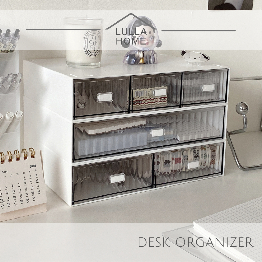LullaHome White Simple Luxury Multifunctional Transparent Stackable