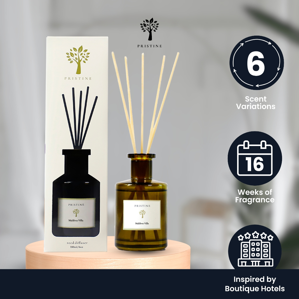 Pristine Reed Diffuser Hotel Essential Oil Large Fragrance