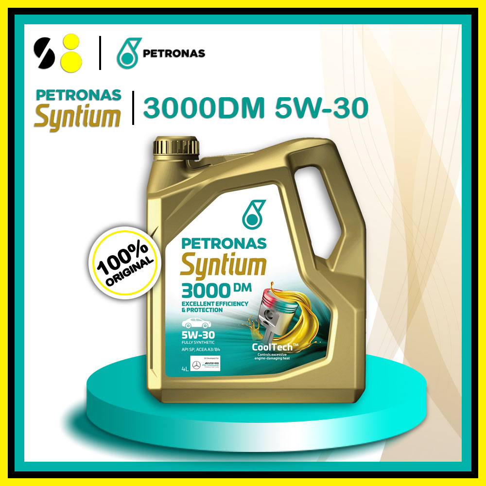 PETRONAS Engine Oil 3000 DM 5W30 SYNTIUM Fully Synthetic 4L 10000KM
