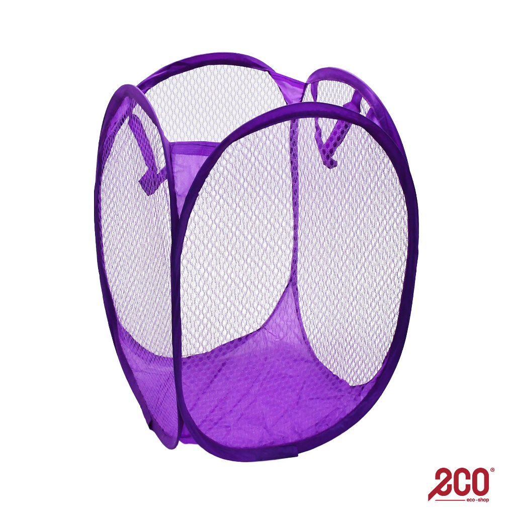 Ganso Foldable Mesh Laundry Net Basket / Storage Basket (30cm x 30cm x