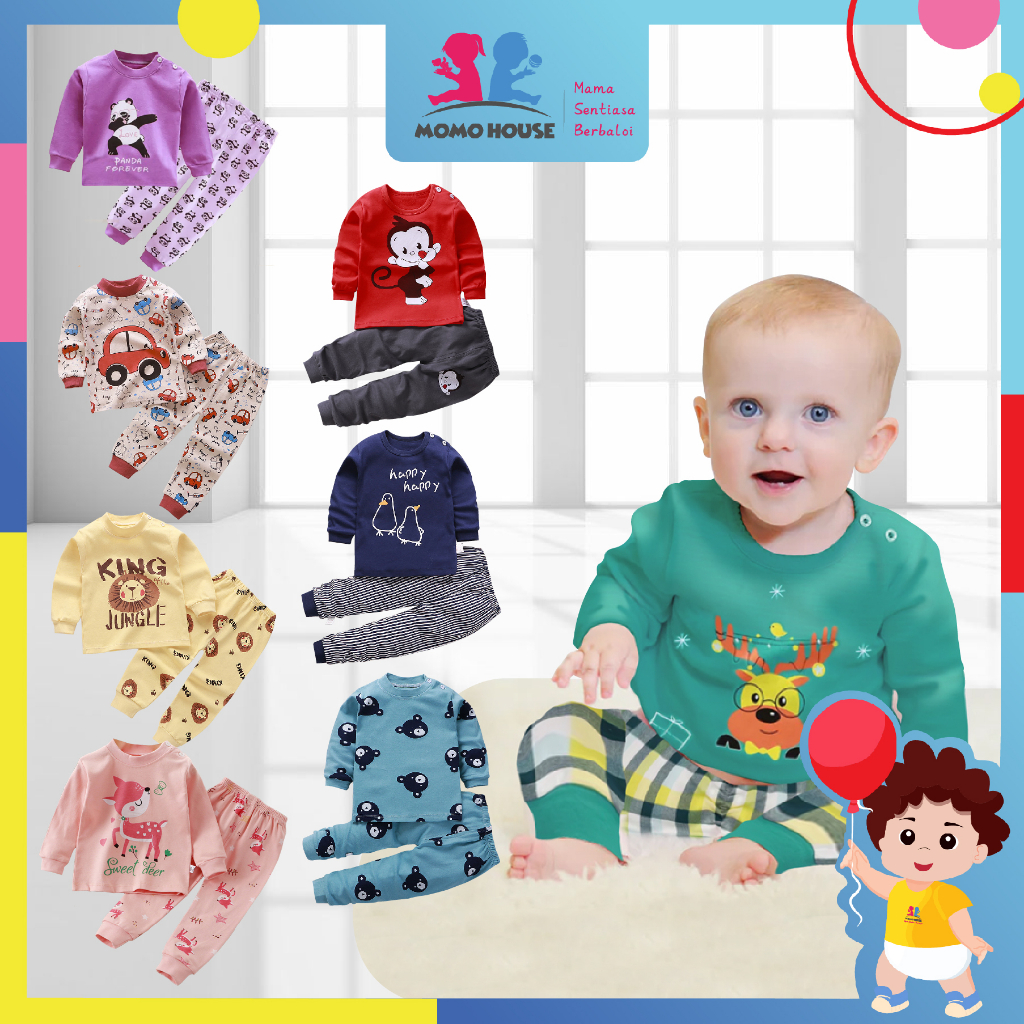 Newborn Premium Pyjamas Baby Sleepsuit Long Sleeve Set Baju Tidur Bayi