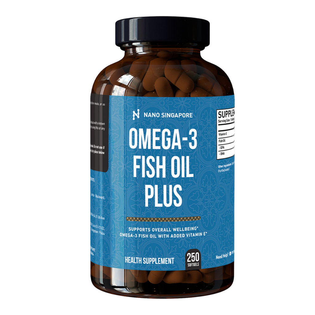 Nano Singapore Omega 3 Fish Oil Rich in EPA/DHA (1000mg x 250 Soft Gels) Shopee Malaysia