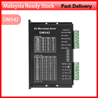 DM542 Stepper Motor Driver For 57 86 Series 2 Phase Digital Z1P2 DC 24-60V Stepping Motor CNC Engraving Machine