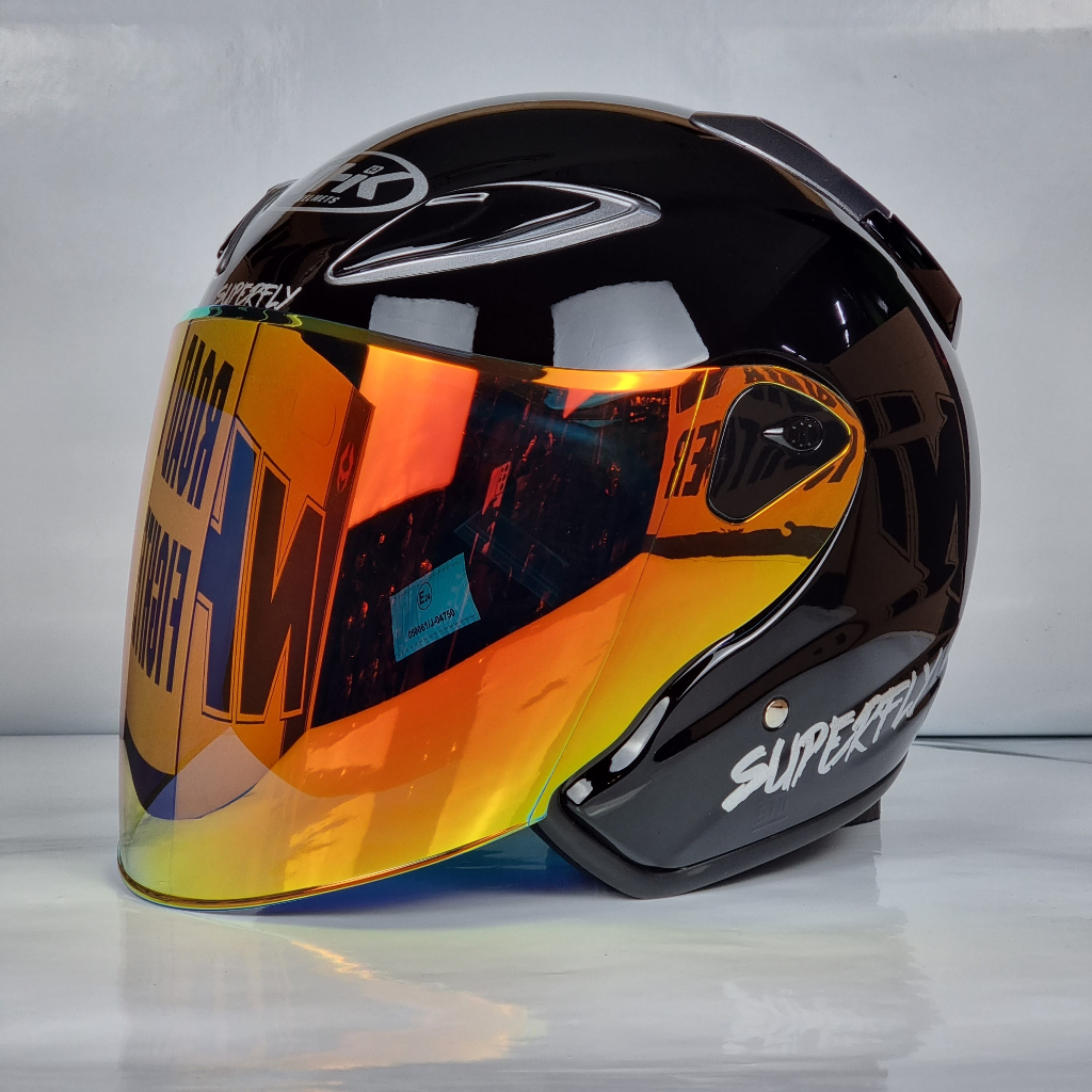 NHK Helmet X SUPERFLY R6 v2 Solid (Midnight Black Glossy) | Shopee Malaysia