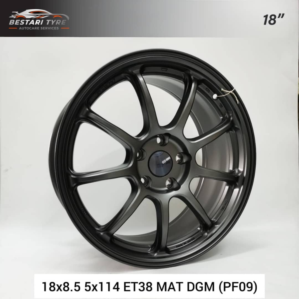 (PF09)NEW ENKEI ORIGINAL MAKE IN JAPAN SPORT RIMS FLOW FORMING 18 INCH