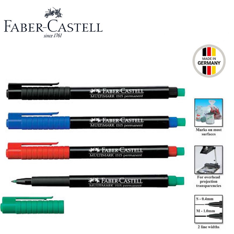 Faber Castell 152399 Marqueur Permanent Multimarque S Noir