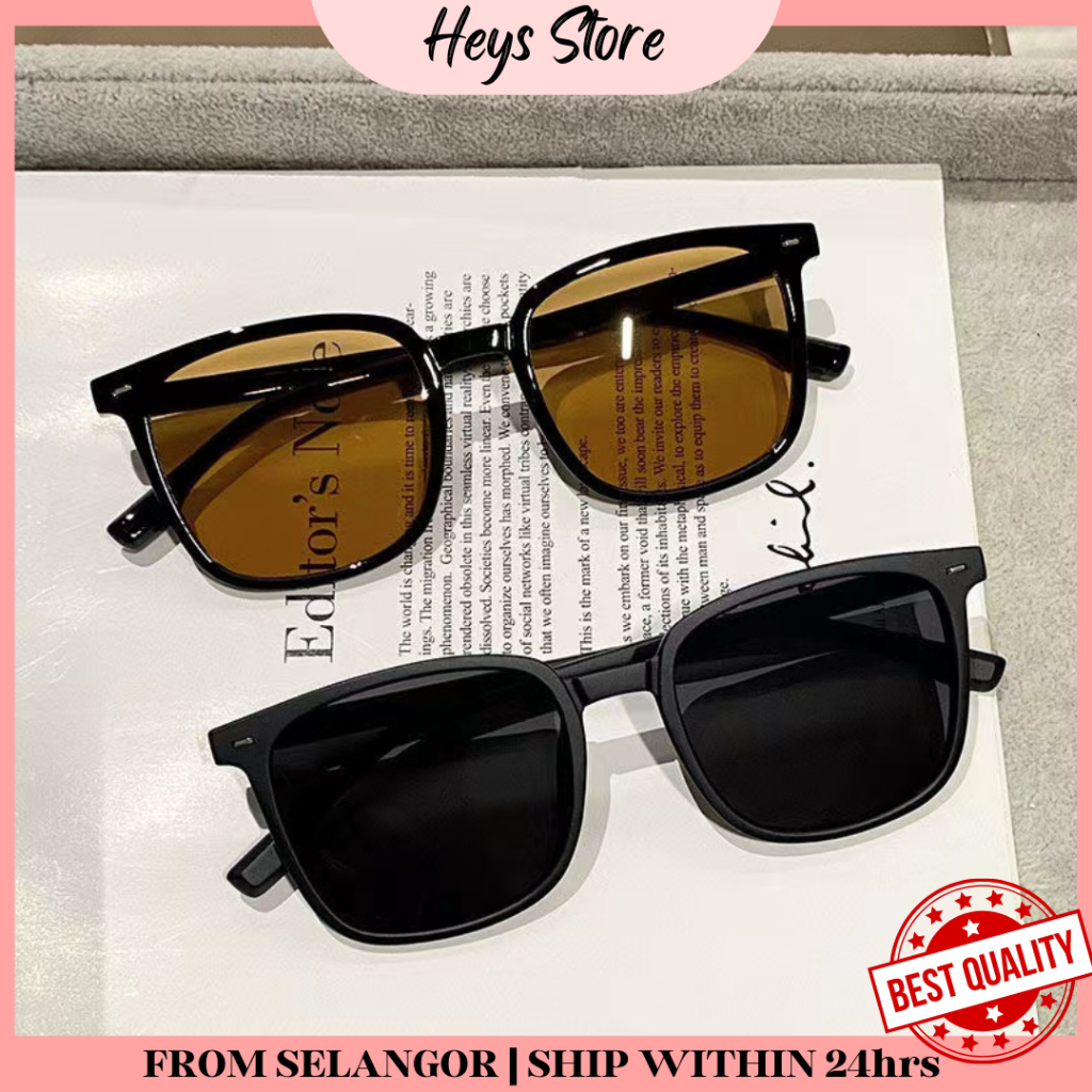 Cermin mata hitam wanita lelaki perempuan Viral Sunglasses Retro Small ...