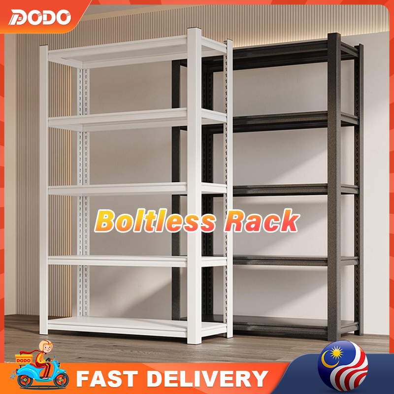 【NEW】4/5 Tier Metal Rack Value Boltless Rack Kitchen Store Storage Rack ...