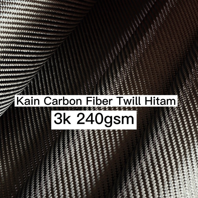 Carbon Fiber 3k 240g TWILL WEAVE LEBAR 1 ATAU 1.5M METER Shopee Malaysia