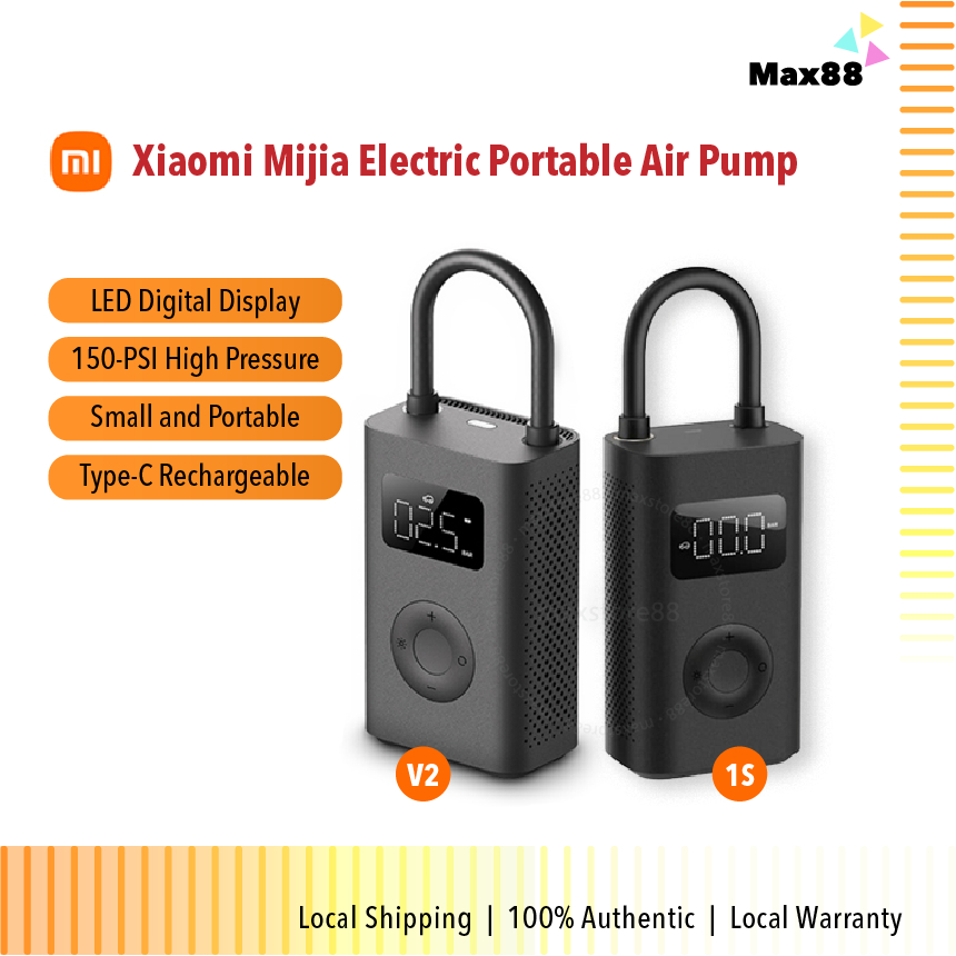 Xiaomi Mijia Portable Electric Air Compressor 1S Led Type-C