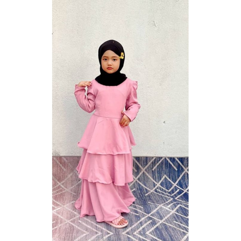 🔥🔥ready stock jubah kanak kanak 3 layer 🔥 Baju jubah2023 Baby Girl