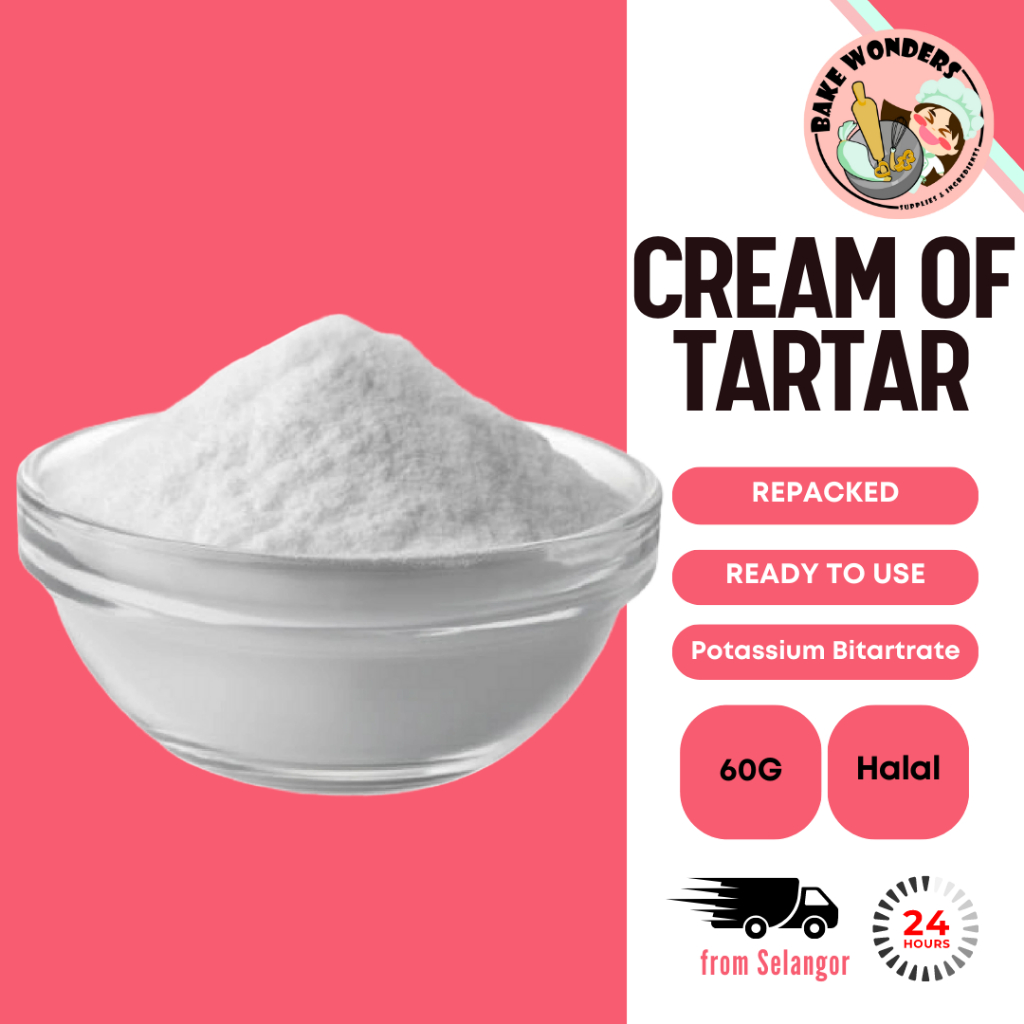 Cream of tartar [selfpacked]/Potassium Bitartrate/Krim Tartar/Serbuk