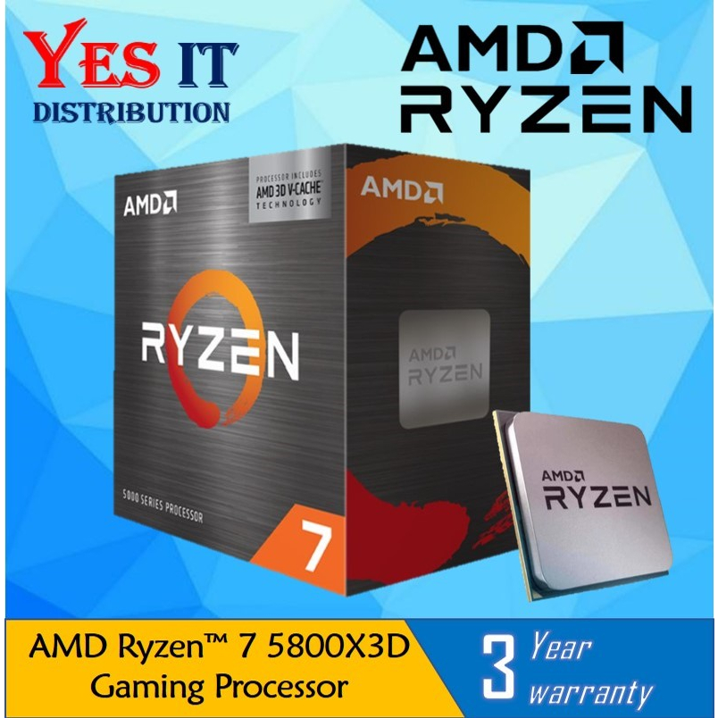 AMD Ryzen™ 7 5800X3D Gaming Processor + ASUS AM4 B550 MOTHERBOARD