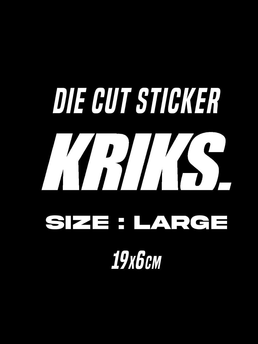 Kriks Die Cut Stickers - L Size | Shopee Malaysia