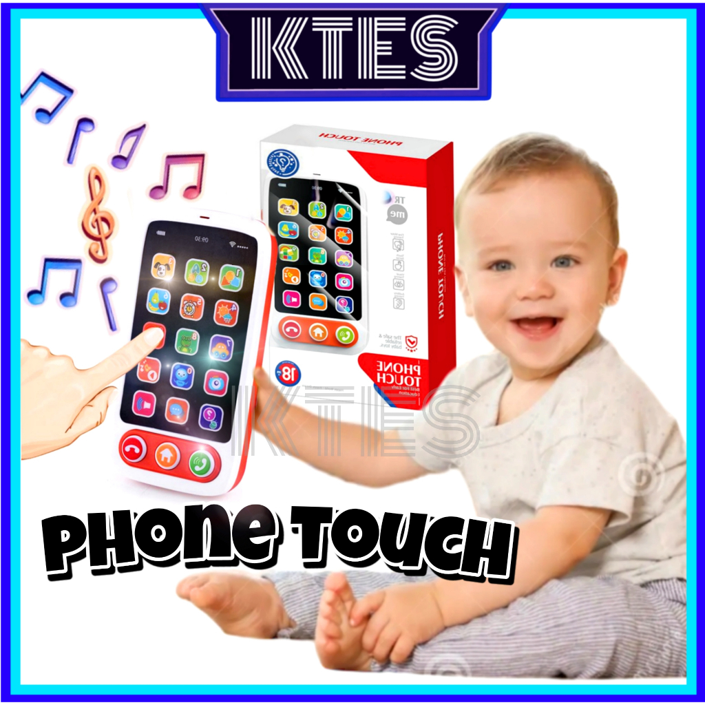 🌈NEW🇲🇾READY STOCK🇲🇾BABY KIDS TOYS LED SMARTPHONE TOUCH PHONE LEARNING ...