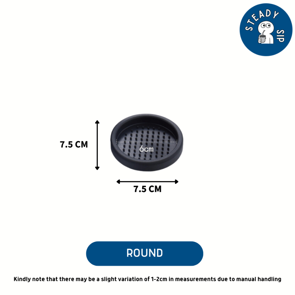 Steady Sip Coffee Espresso Barista Drip Mat Rubber Drip Spill Nonslip Bar Mat Tamper Holder Mat
